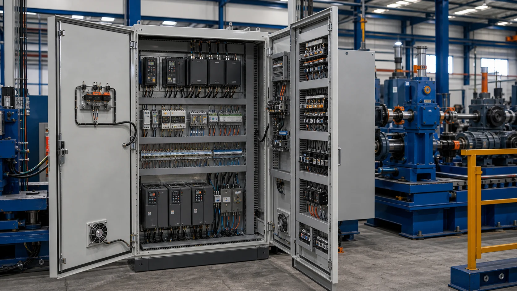 Tube mill electrical and high frequency welding equipment assembly