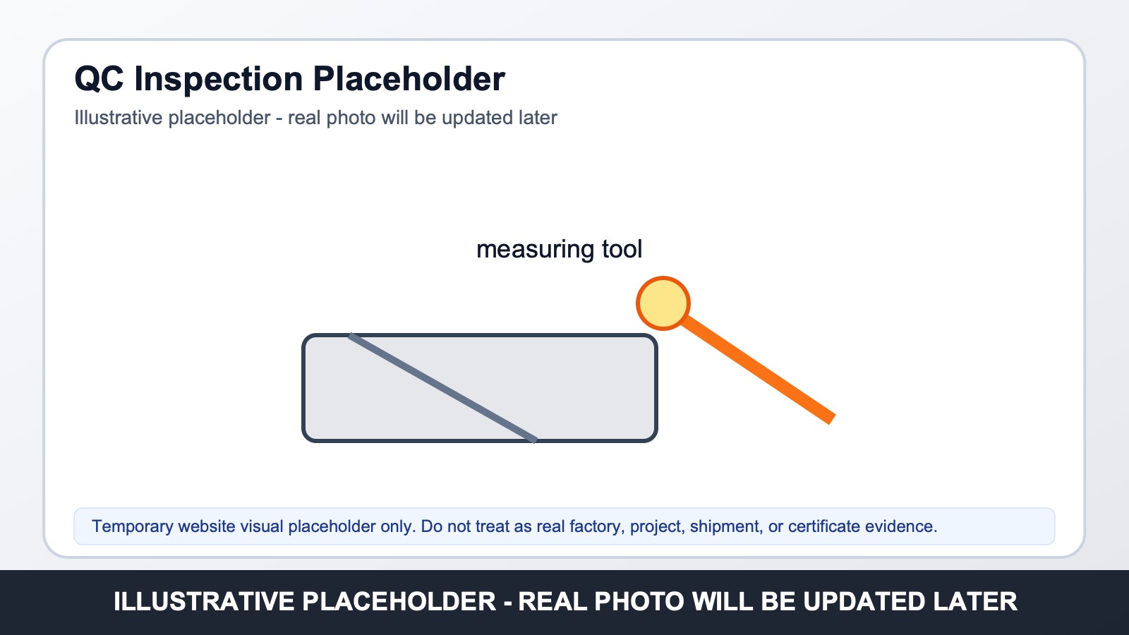 Illustrative tube mill QC inspection placeholder