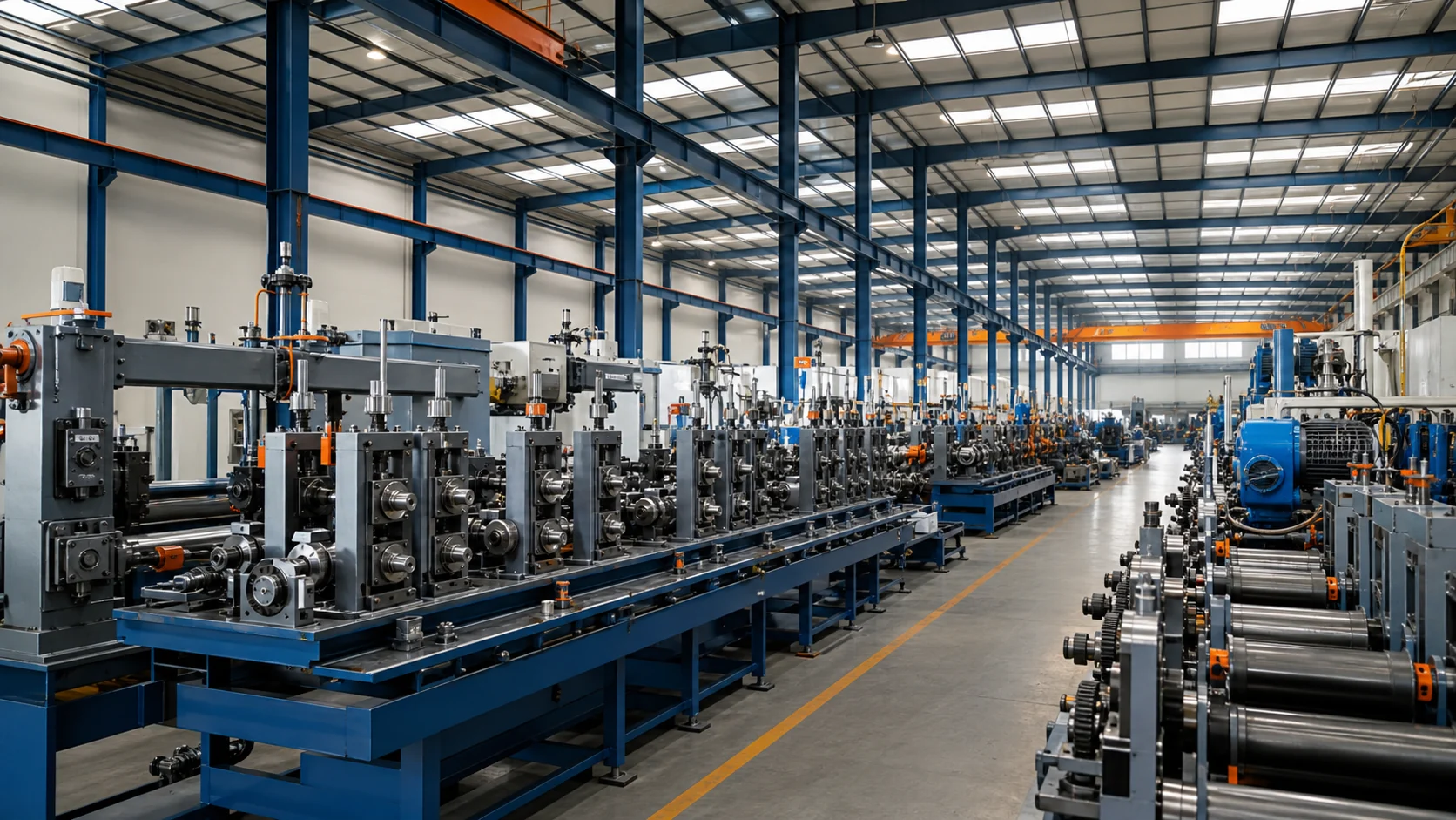 XFX tube mill machinery workshop overview