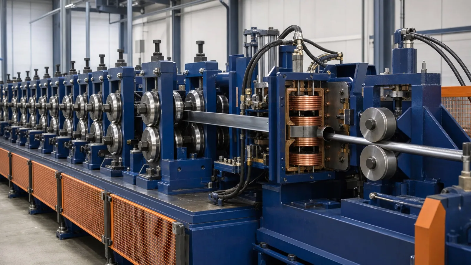 FX32 ERW tube mill line for small-to-medium welded tube production and product-range expansion