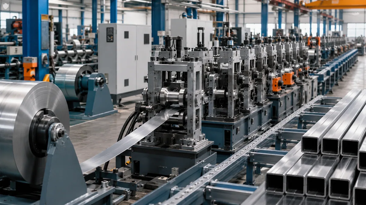 Square and rectangular tube mill machine