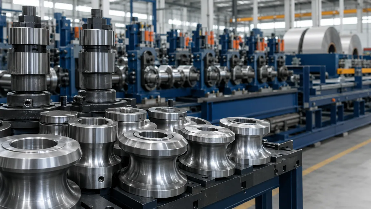 Tube mill forming and sizing rolls