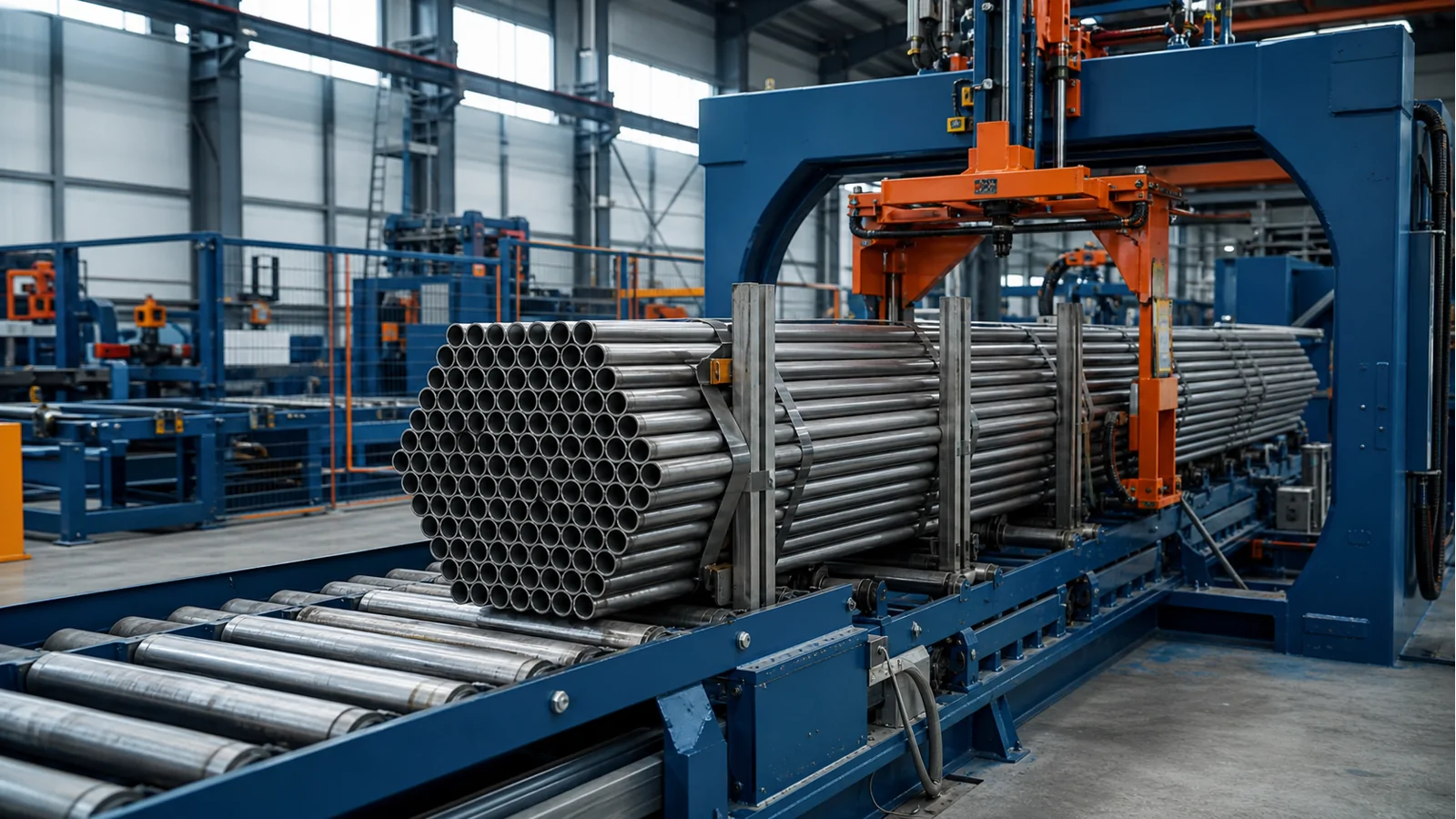 Steel tube bundle packing equipment