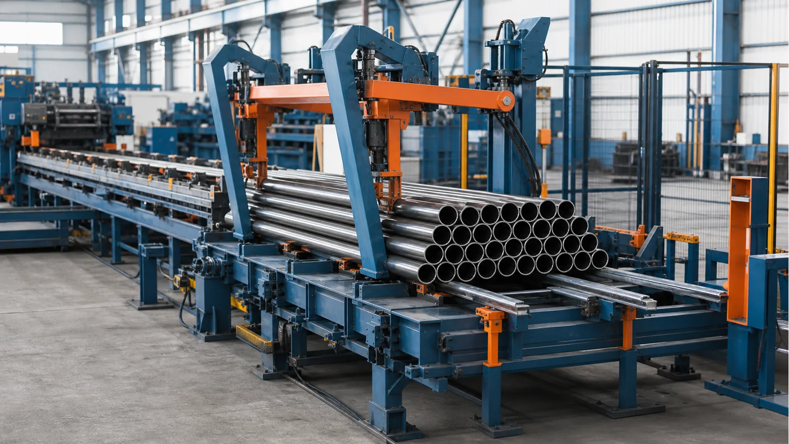 Automatic steel tube stacking equipment