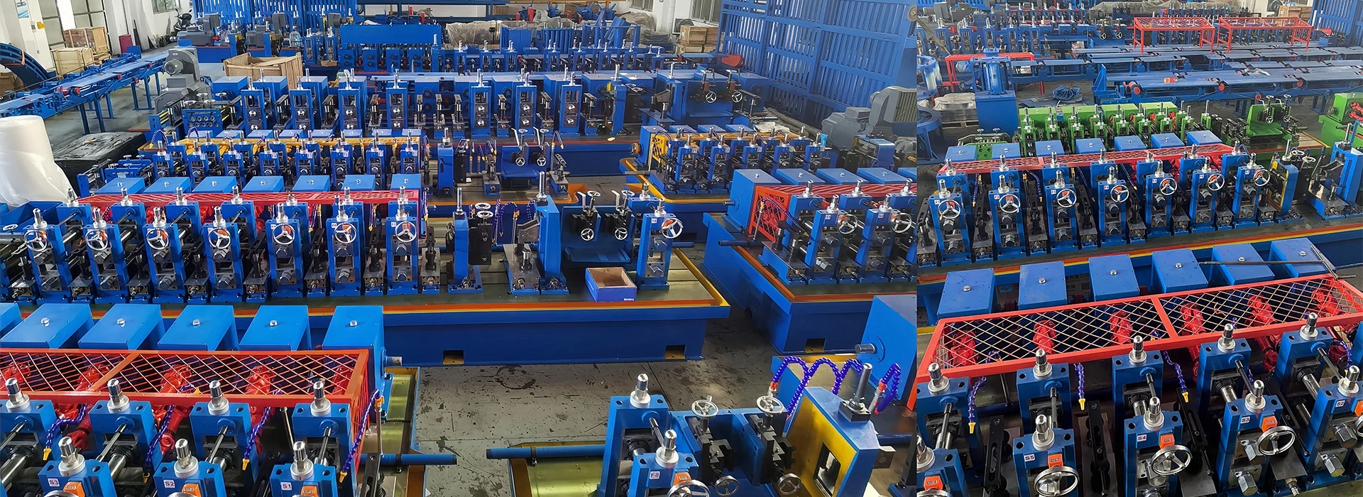 Real XFX tube mill machinery workshop in Yangzhou